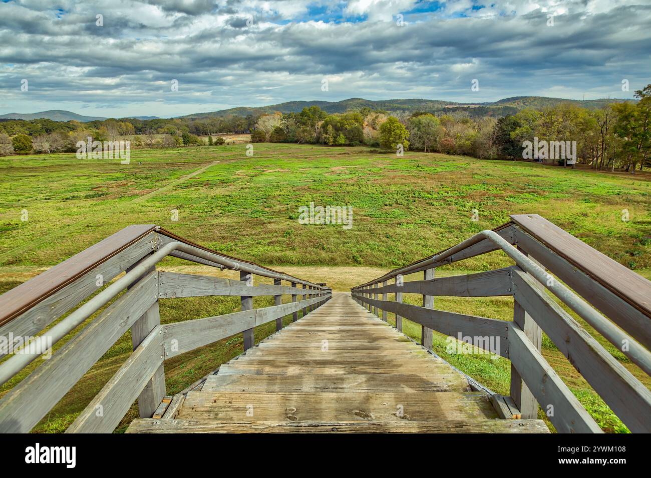 Etowah Indian Mounds Stockfoto