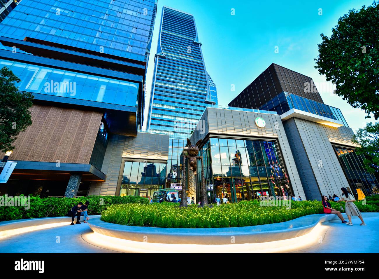 BANGKOK, THAILAND - 28. MAI 2024: Im Bau: Gemischtes Luxusprojekt in Bangkok in der thailändischen Hauptstadt Bangkok Stockfoto