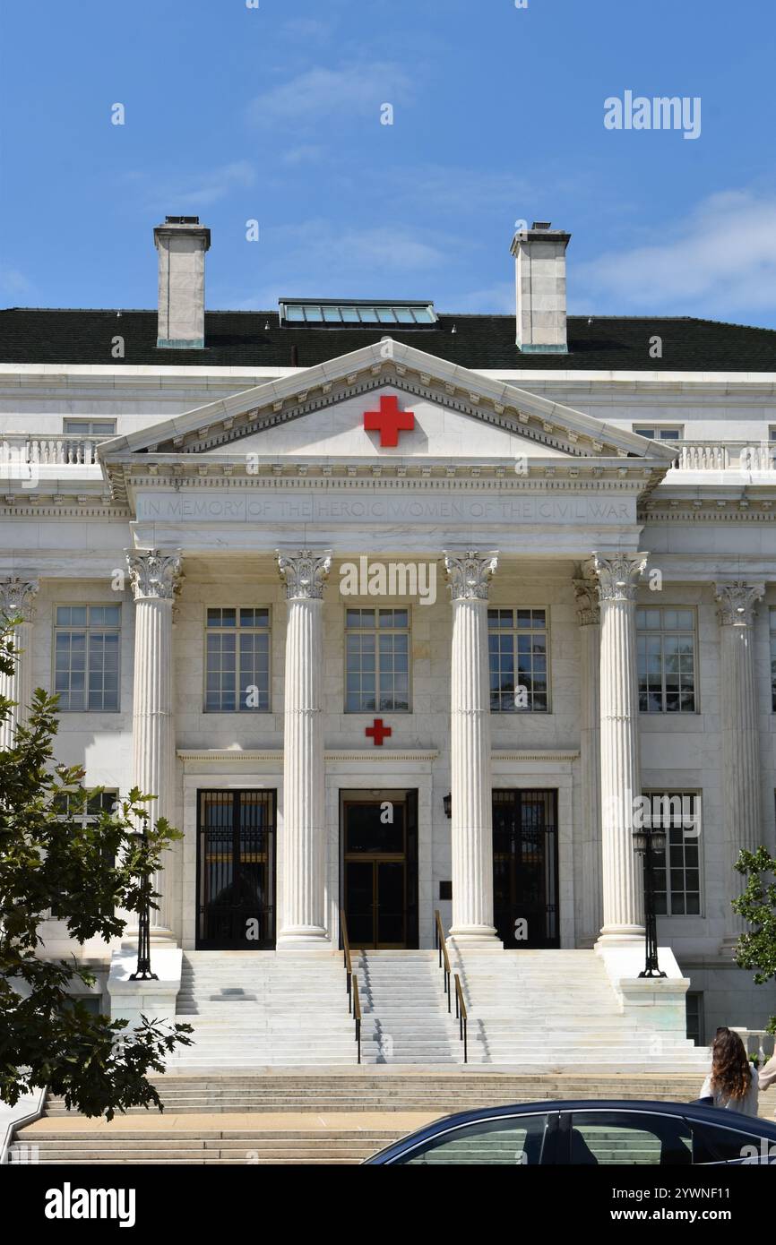 Das amerikanische Rote Kreuz - Hauptquartier in Washington D.C., USA. Stockfoto