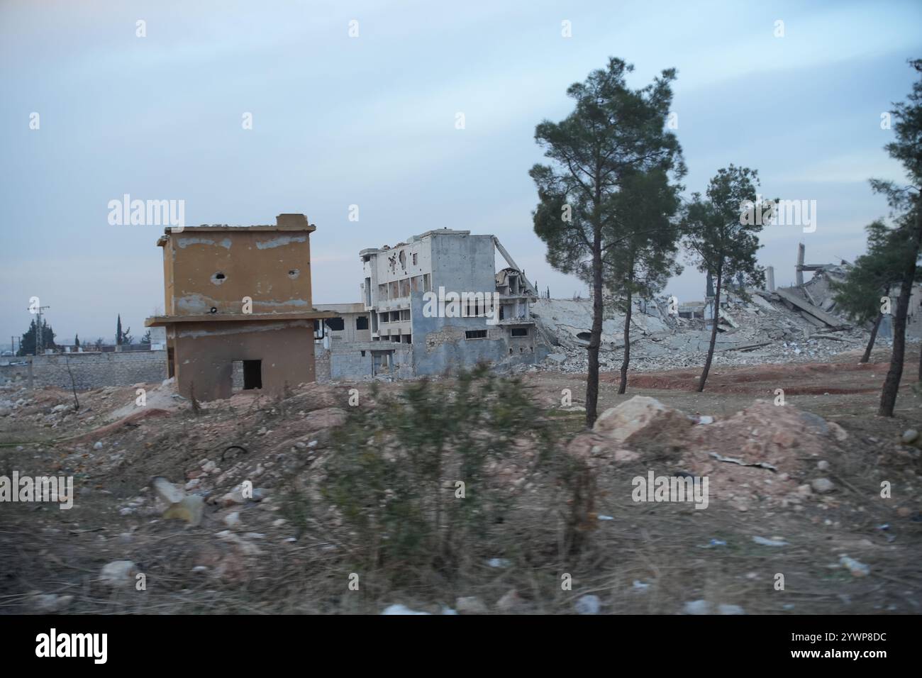 Die Straßen der Stadt Aleppo in Nordsyrien nach dem Fall der syrischen Diktatur Baschar Assad am 11. Dezember 2024. (CTK Foto/Pavel Nemecek) Stockfoto