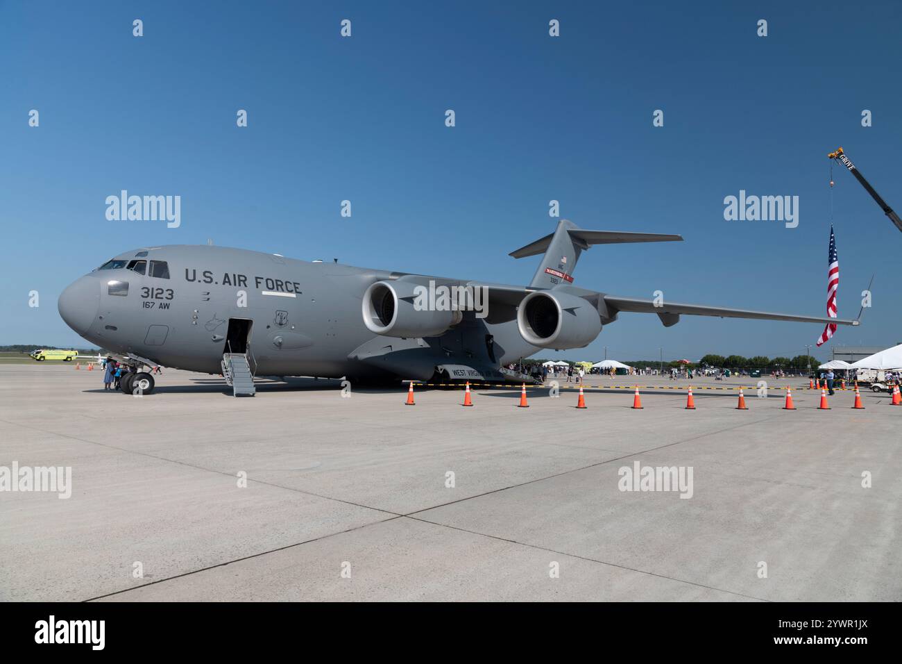 C-17 Globemaster III Militärtransportflugzeug Stockfoto