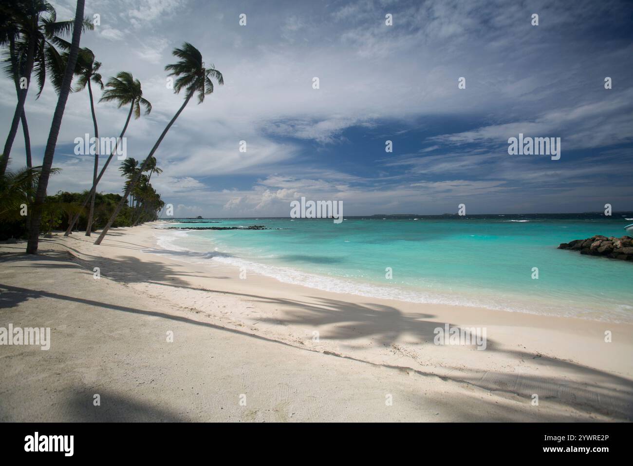 Wunderschöne Szenen am Strand auf den Malediven Stockfoto Wunderschöne Szenen am Strand auf den Malediven Stockfoto