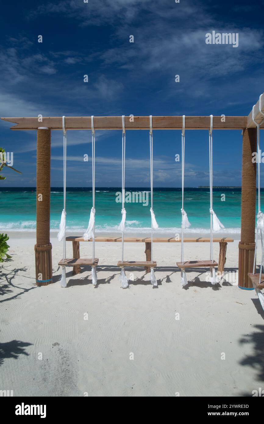 Wunderschöne Szenen am Strand auf den Malediven Stockfoto Wunderschöne Szenen am Strand auf den Malediven Stockfoto