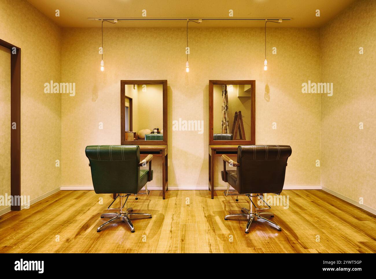 Friseur mit ruhiger Atmosphäre Stockfoto