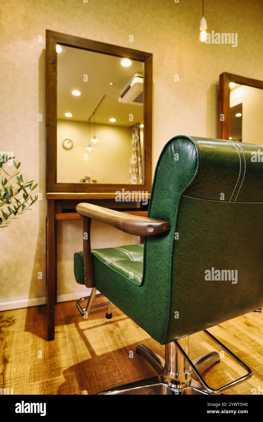 Friseur mit ruhiger Atmosphäre Stockfoto