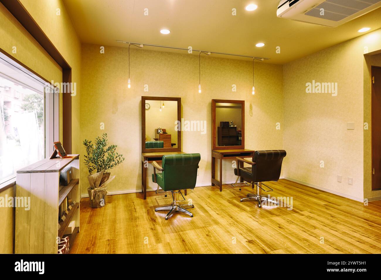 Friseur mit ruhiger Atmosphäre Stockfoto