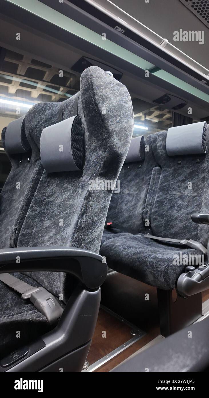 Dezember 2024 im Express-Bus nach Kanazawa am Bahnhof Nagoya, Nagoya City, Präfektur Aichi, Japan. Stockfoto