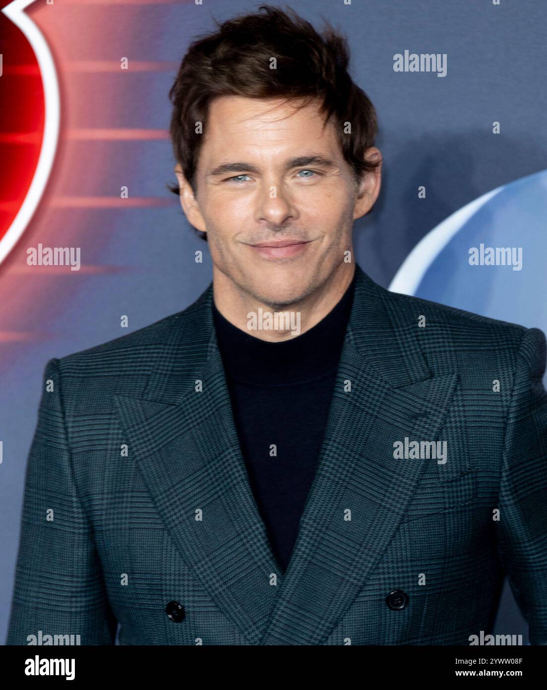 10. Dezember 2024, London, England, UK - James Marsden bei Sonic the Hedgehog 3 UK Premiere, Cineworld, Leicester Square Stockfoto