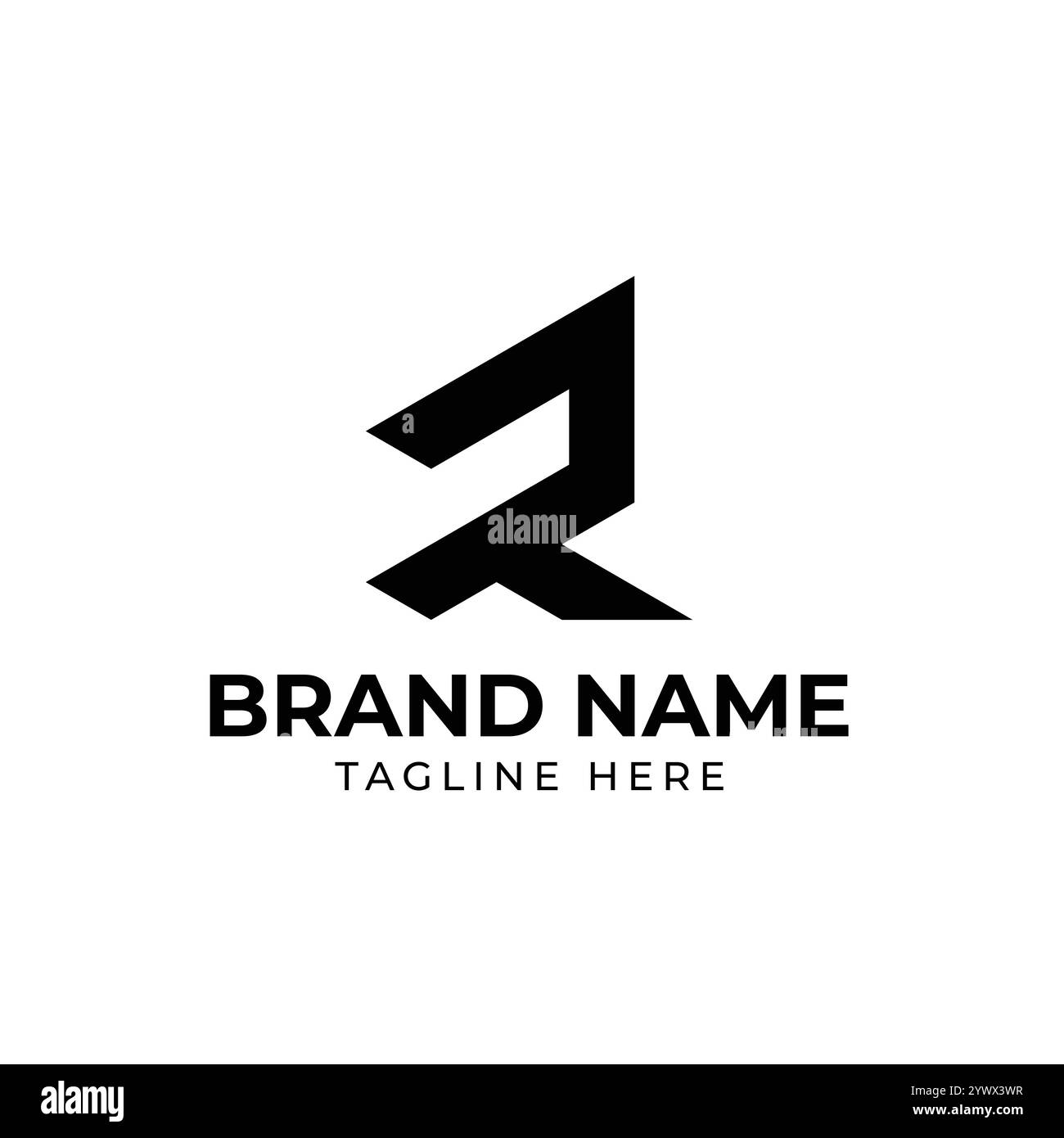 R Sport Logo Designs Initialen Letter Logo Design Grafik Stock Vektor
