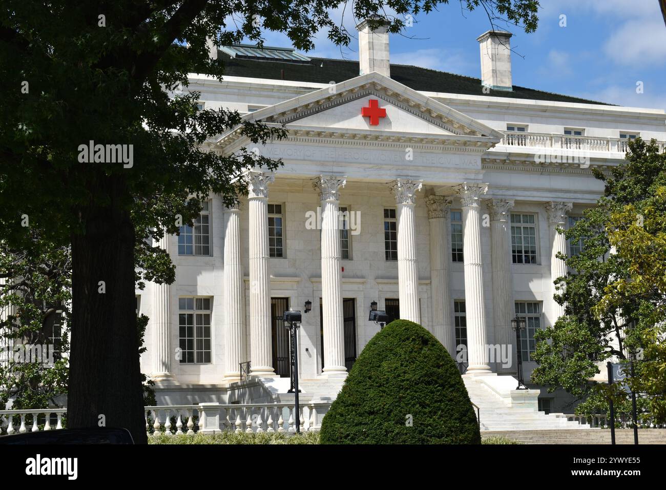 Das amerikanische Rote Kreuz - Hauptquartier in Washington D.C., USA. Stockfoto