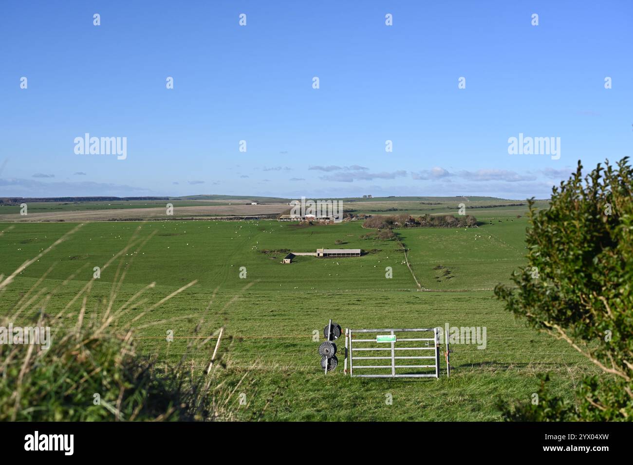 Beachy Head Farm und Farmhaus Stockfoto