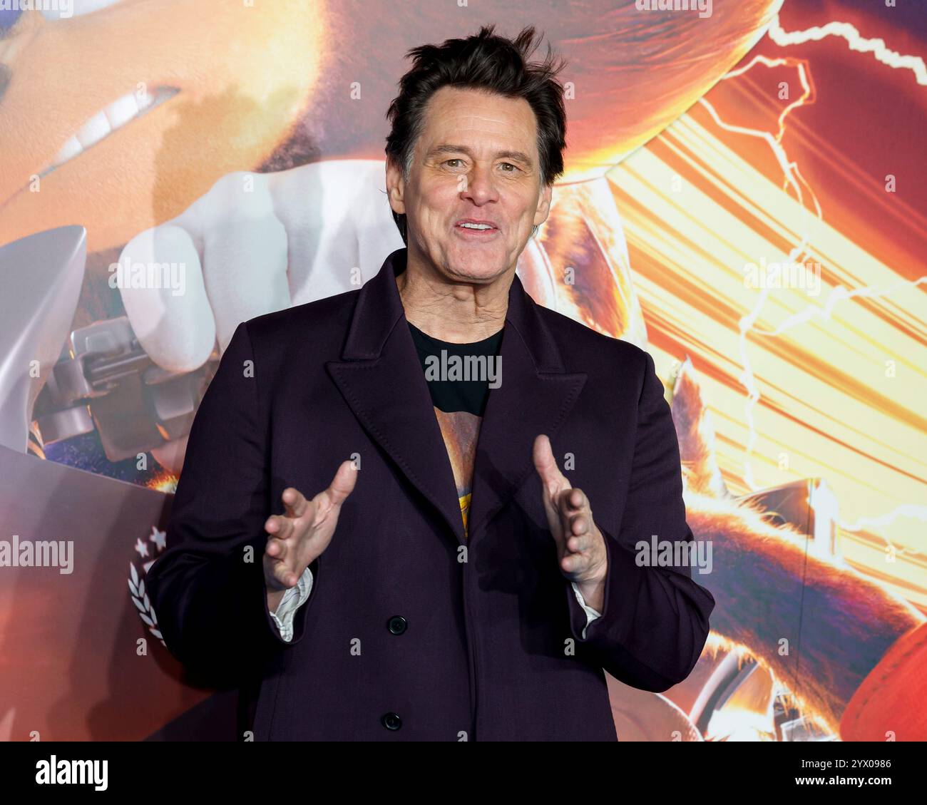 Jim Carrey nimmt an der Sonic the Hedgehog 3 UK Premiere auf der Cineworld am Leicester Square Teil. Stockfoto