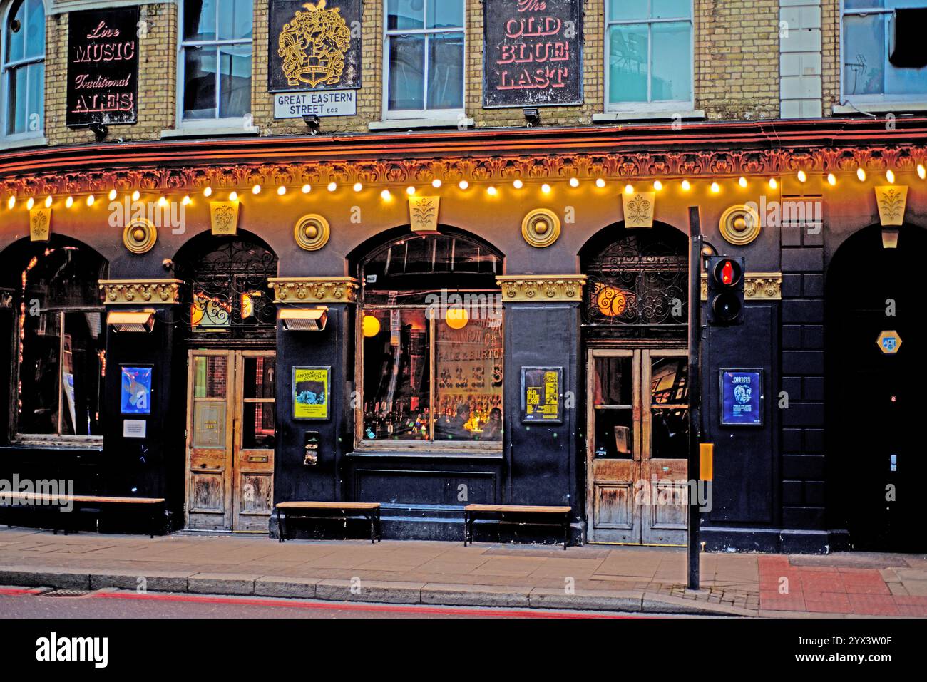 Der Alte Blaue Löwe, Great Eastern Street, London, England Stockfoto