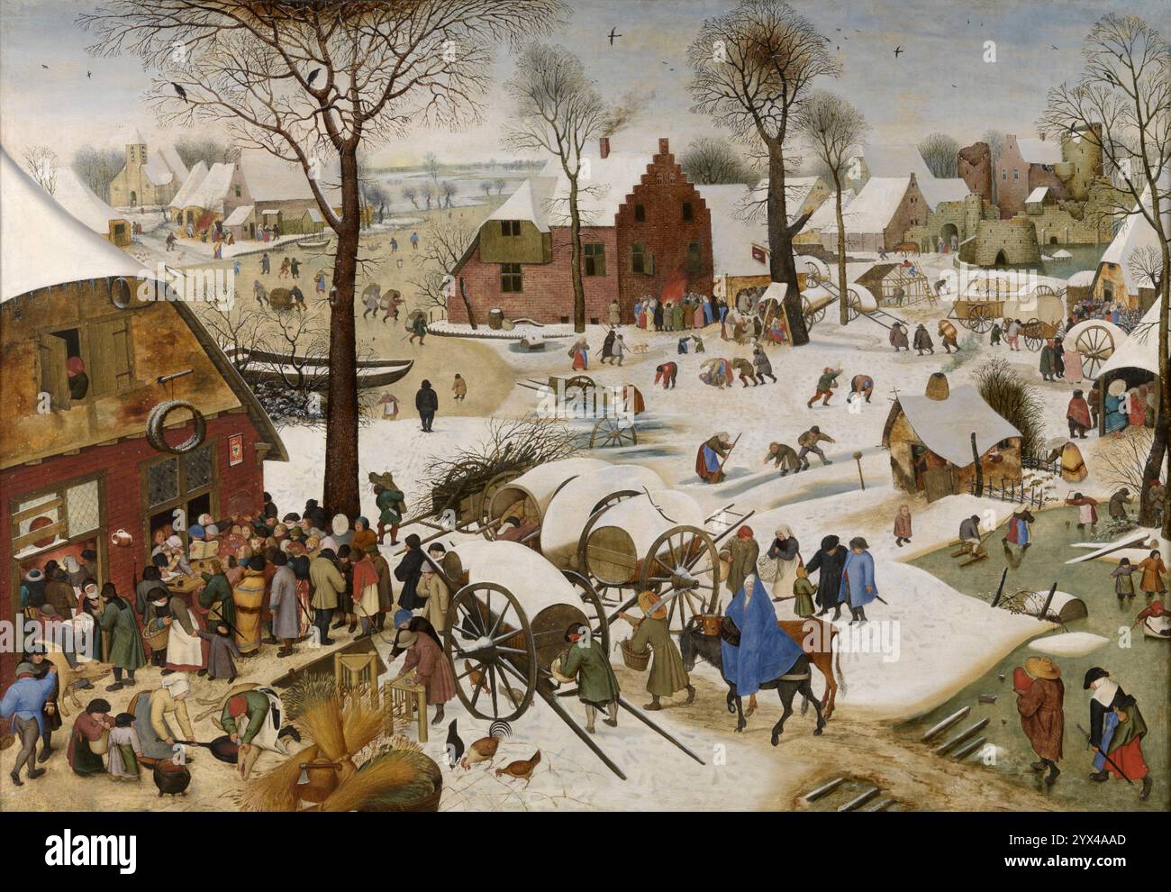 Die Volkszählung in Bethlehem, 1580-1630. Stockfoto