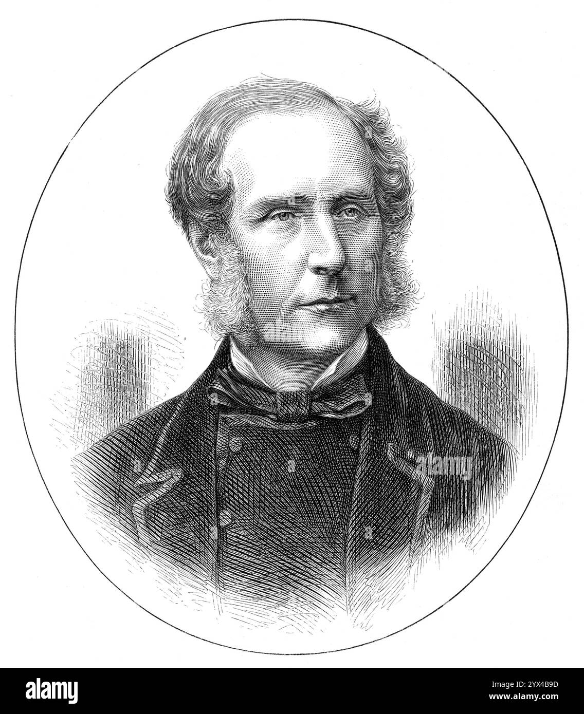 Lord Selborne, der neue Lordkanzler, 1872. Gravur aus einem Foto von Elliott und Fry. „Dieser geschätzte und versierte Anwalt, Gelehrte und Gentleman... wurde im April 1849 zum Queen's Counsel ernannt... und wurde erstmals bei den Parlamentswahlen im Juli 1847 als Mitglied für Plymouth ins Parlament zurückgebracht... Er wird als „liberaler Konservativer, der die Ausweitung des freien Handels befürwortet... aber gegen die Ausstattung des römisch-katholischen Klerus“ bezeichnet. Im Juli 1861, obwohl er zu dieser Zeit keinen Sitz im Parlament hatte, wurde er zum Generalstaatsbürgerlichen Lord Palitsto ernannt Stockfoto