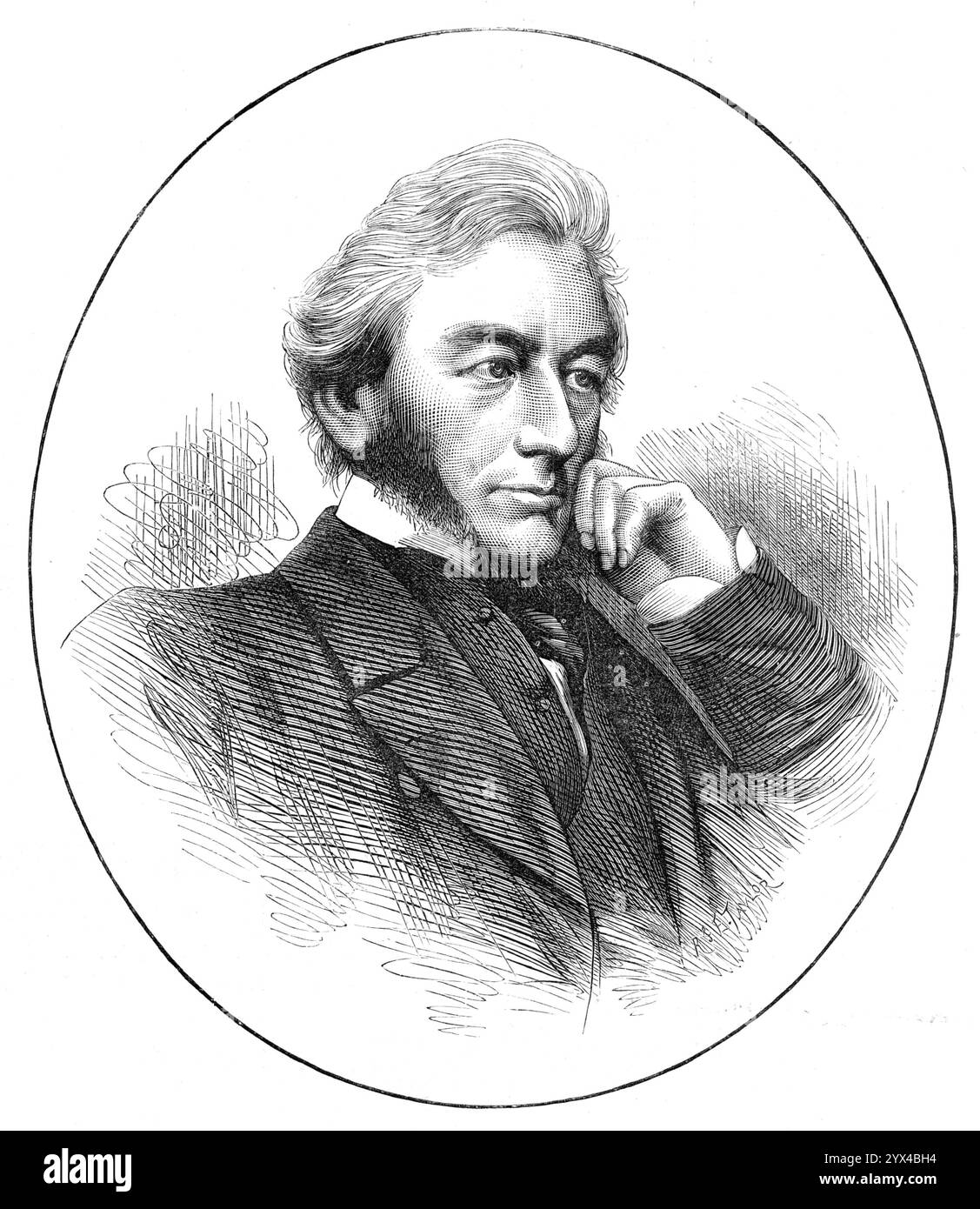 Der verstorbene Mr. Justice Willes, 1872. Gravur nach einem Foto von John Watkins. "Der beklagenswerte Tod von Sir James Shaw Willes, einem Richter des Gerichts für allgemeine Klageerhebungen, wurde letzte Woche erwähnt Richter Willes... wurde 1840 in die Anwaltskammer des Inner Temple berufen, als er auf dem Home Circuit war. 1850 wurde er zum Mitglied der Common Law Commission ernannt und 1855 als Richter am Court of Common Pleas in Puisne erhoben, als er zum Ritter geschlagen wurde. Er befand sich in seinem Landhaus Otterspool in der Nähe von Watford und war mehrere Tage lang unwohl gewesen. Stockfoto