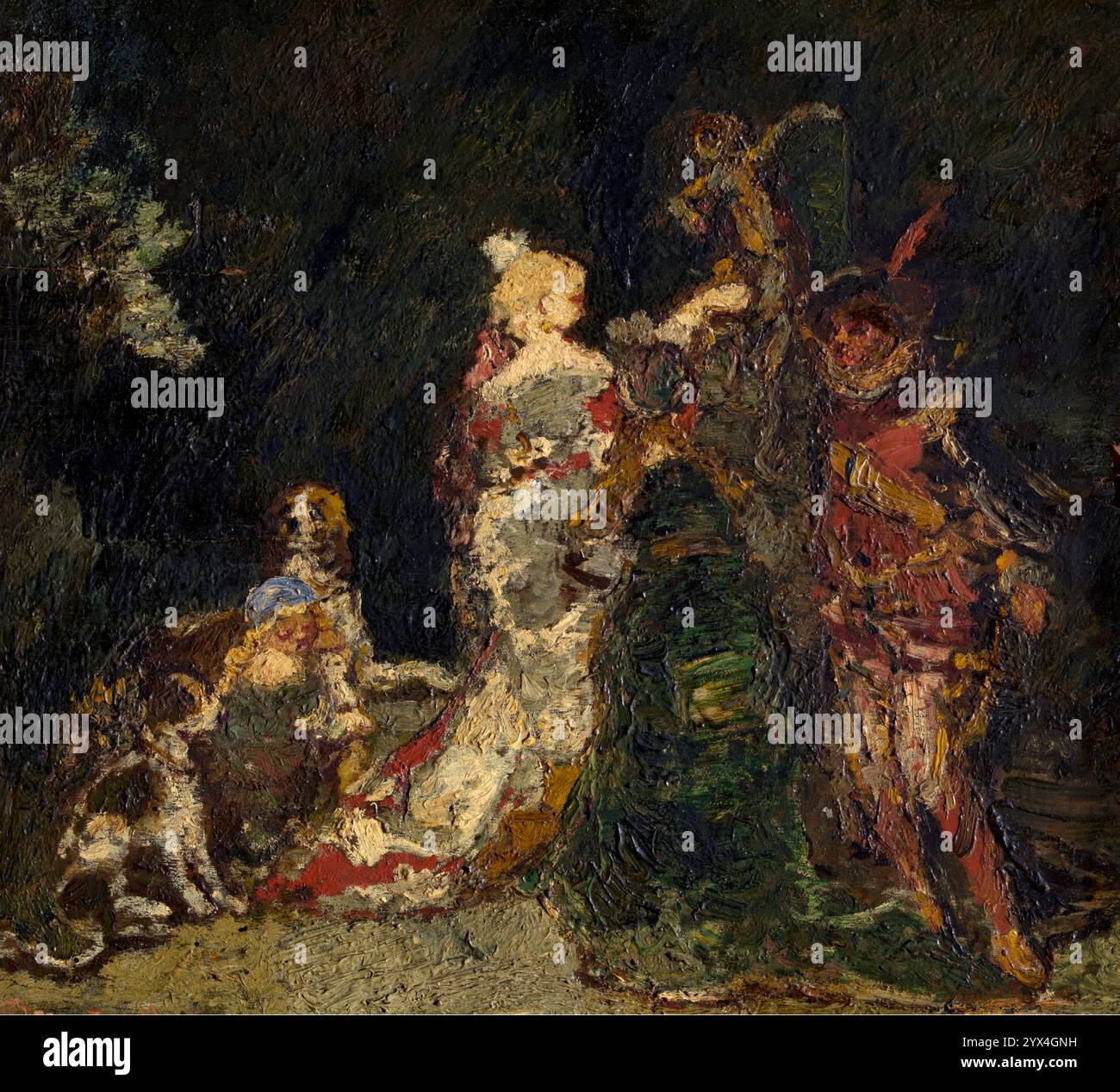 Figuren in einem Park, 1880-1883. Stockfoto