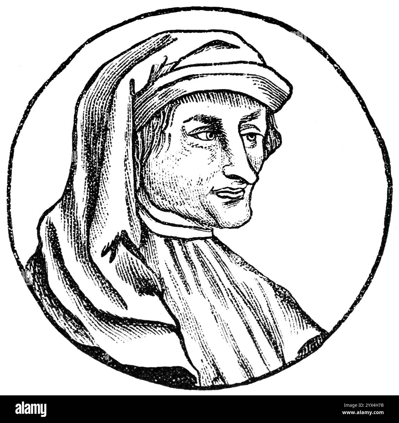 Johannes Agricola (1494, 1566) nach Lucas Cranach 1531, Reformator, Vertrauter von Martin Luther, Eisleben, Zusammenarbeit an Confessio Augustana, Augsbur Stockfoto