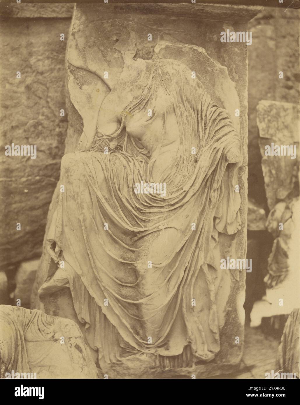 Wingless Victory – Skulpturenfragment aus der Athena Nike Attika, 1865. Stockfoto