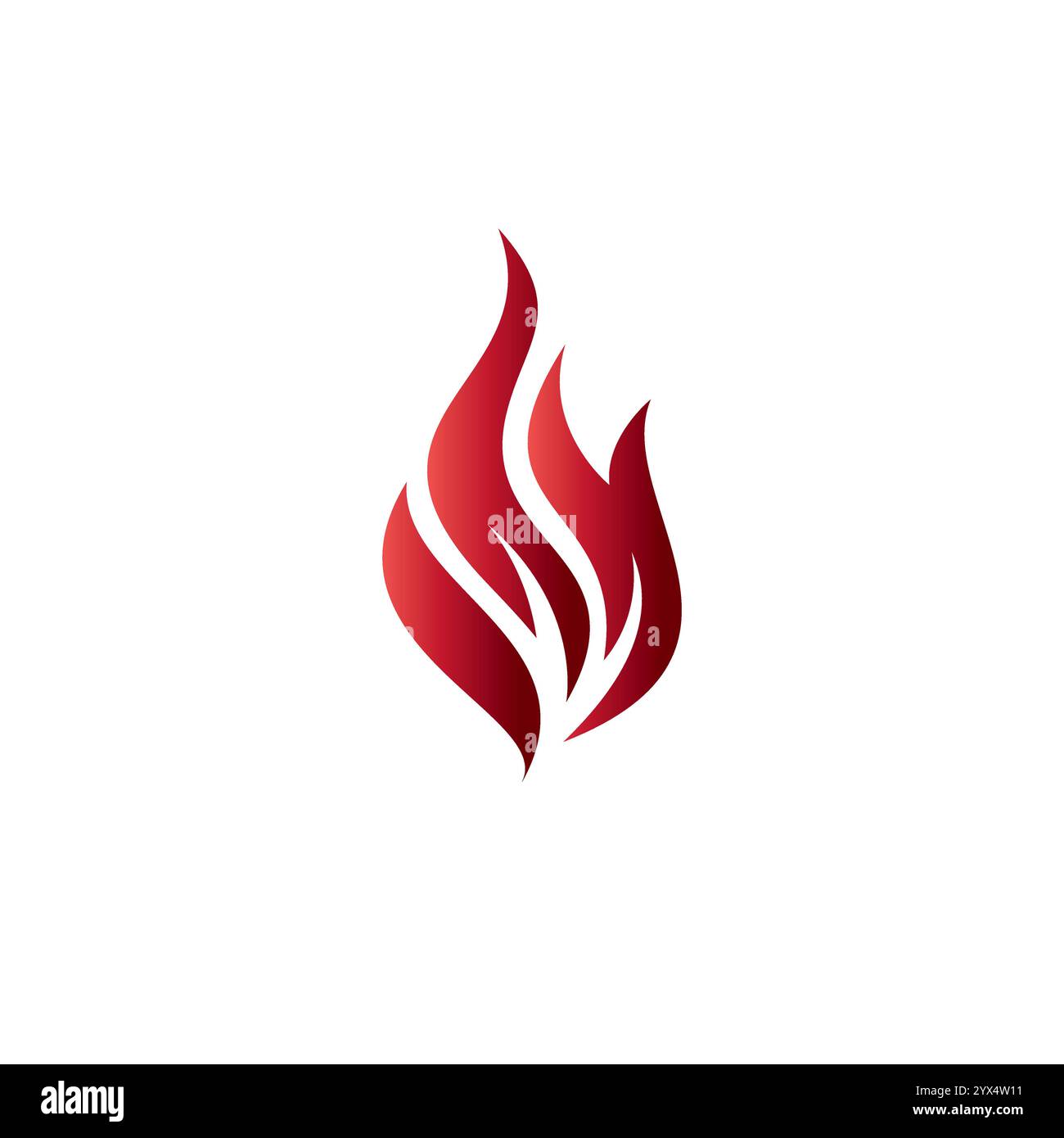 Brandlogo-Symbol Vektor-Illustration. Flame-Logo Stock Vektor