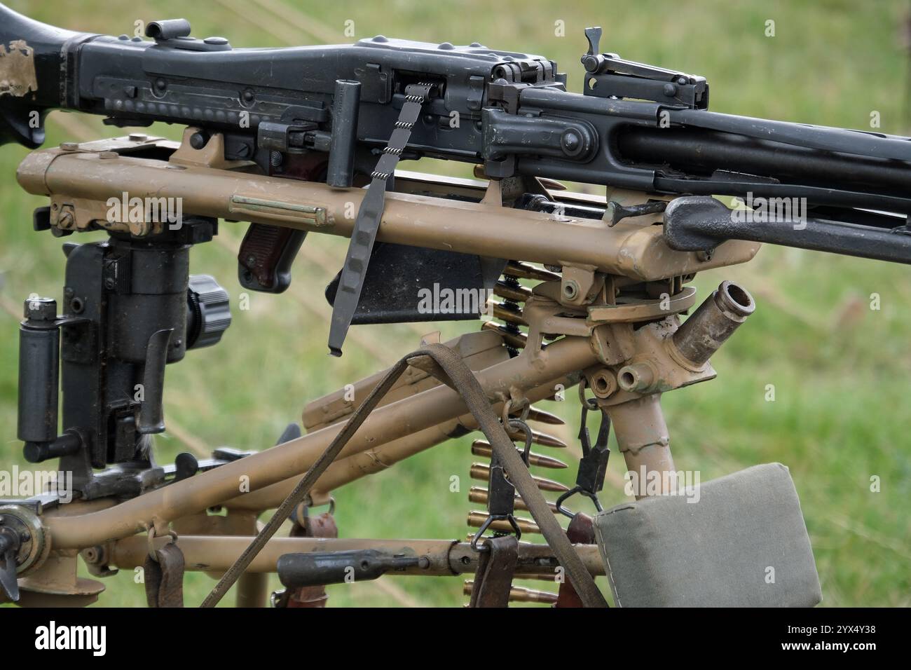 Das MG 42 ist ein luftgekühltes Mehrzweckmaschinengewehr, das von der Wehrmacht und der Waffen-SS eingesetzt wird Stockfoto