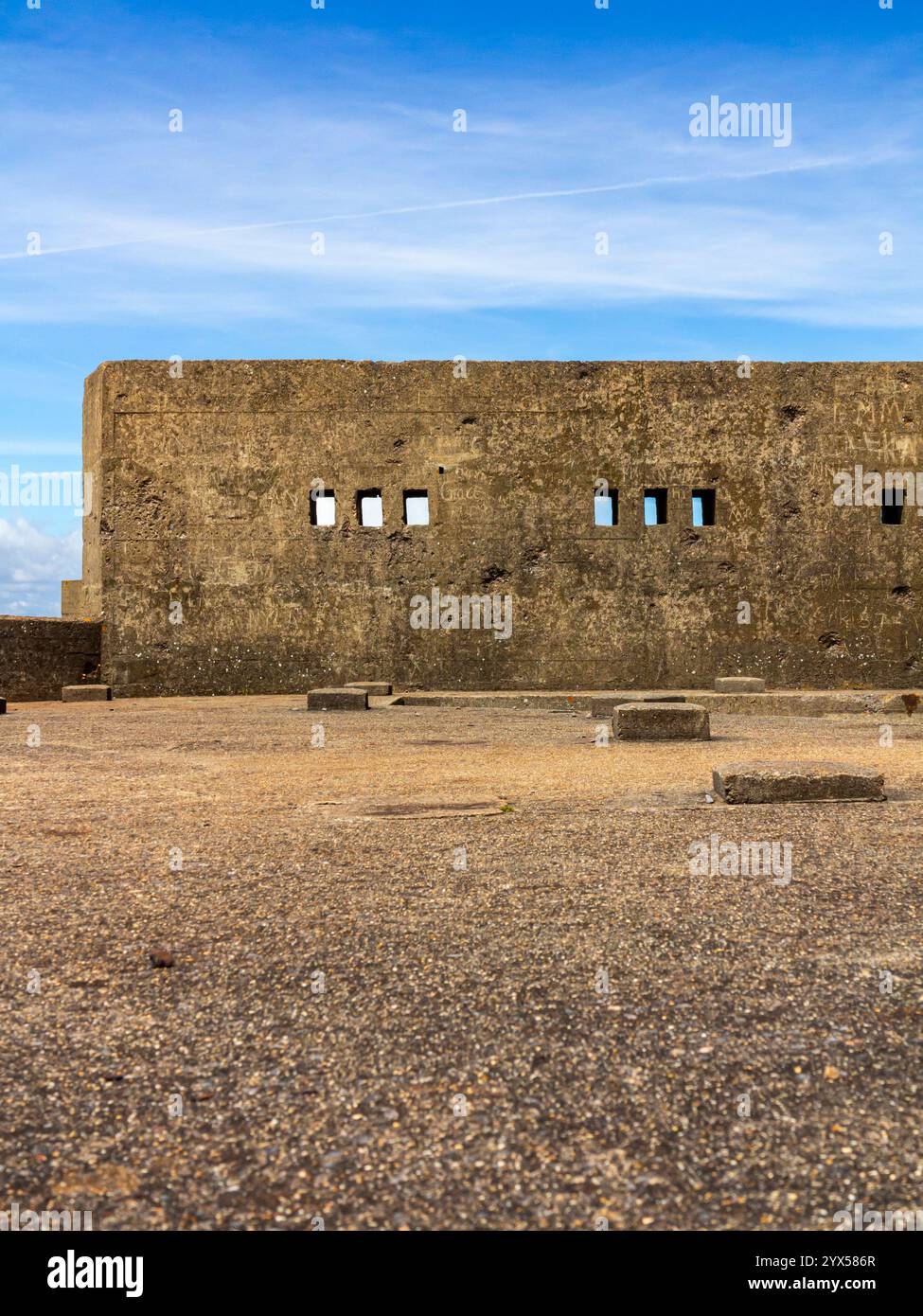 Brean Down Fort eine viktorianische Marinestützung am Bristol Channel in North Somerset im Südwesten Englands Großbritannien, erbaut in den 1860er Jahren als Palmerston Fort. Stockfoto