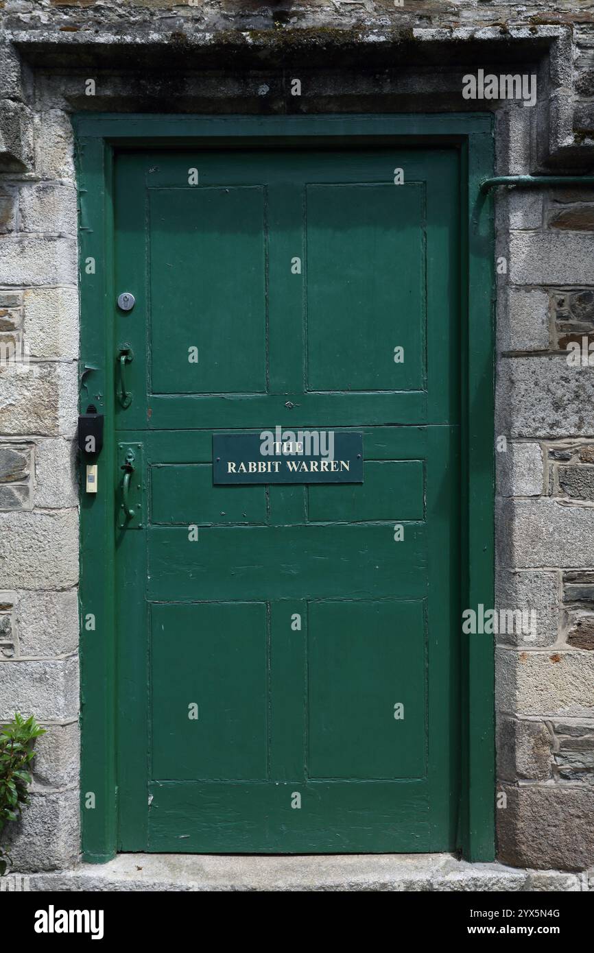 GROSSBRITANNIEN /Cornwall/Caerhays/Caerhays Castle/ The Rabbit Warren ein Apartment mit zwei Schlafzimmern im Westflügel von Caerhays Castle. Stockfoto
