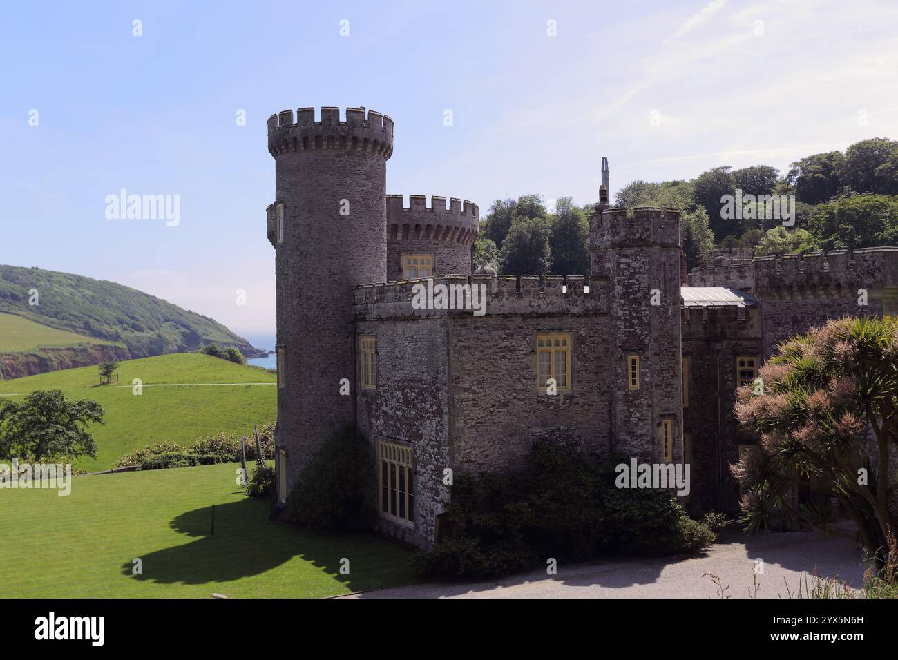 GROSSBRITANNIEN /Cornwall/Caerhays/Caerhays Castle. Stockfoto