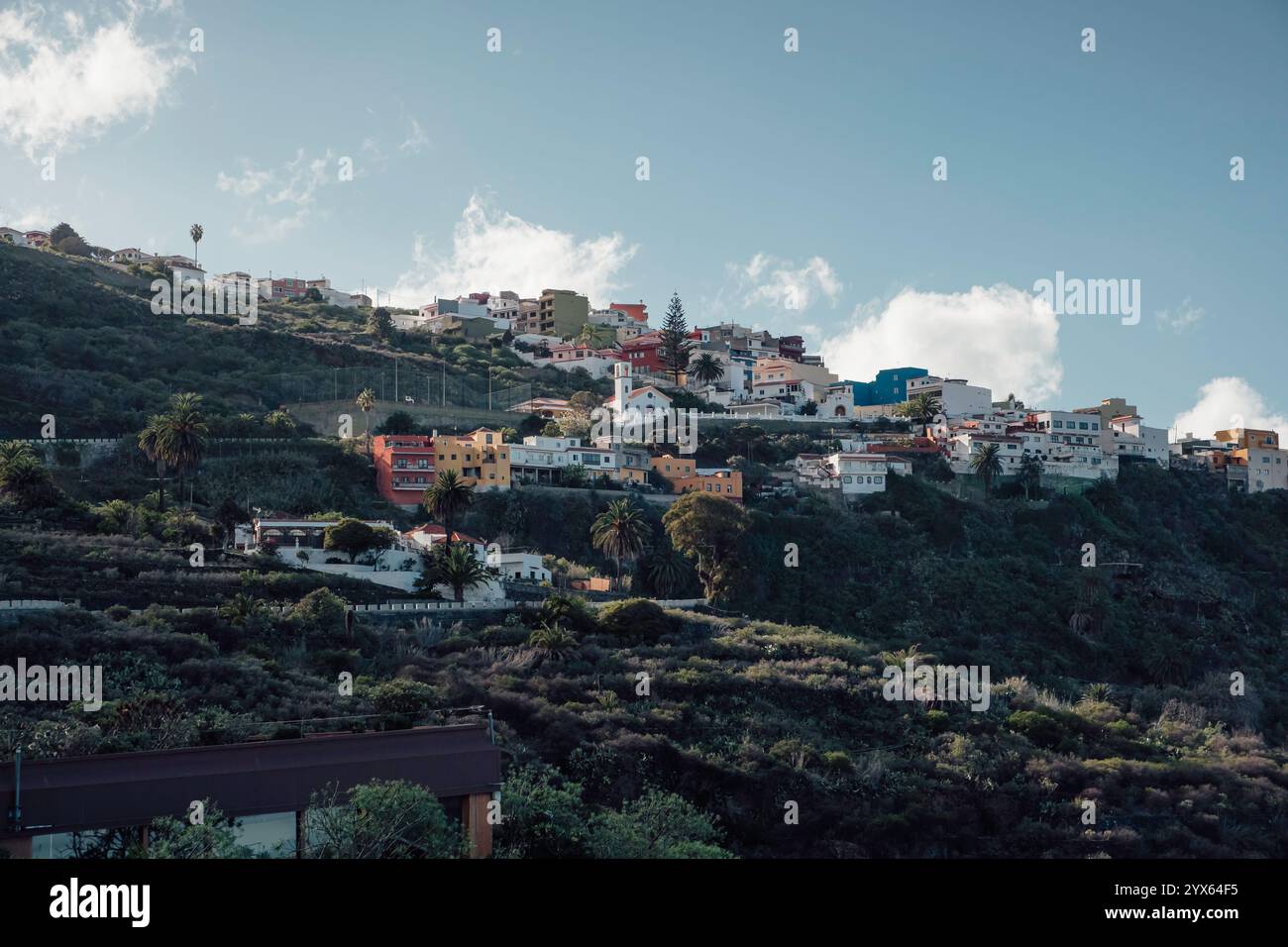 Wunderschönes Dorf auf dem Berg in Icod de los Vinos auf Teneriffa Stockfoto