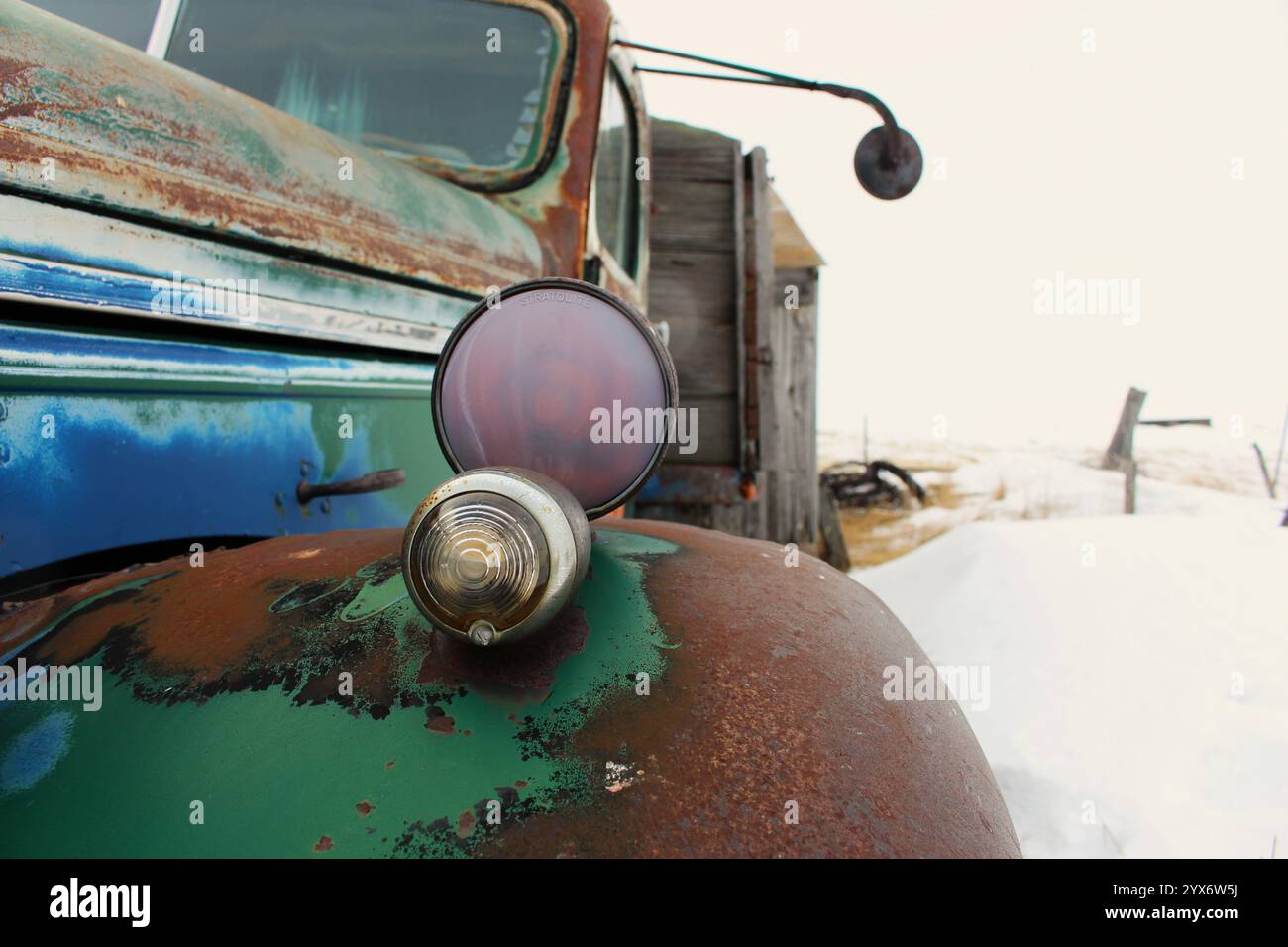 Ein alter, rostiger Ranch-Truck Stockfoto