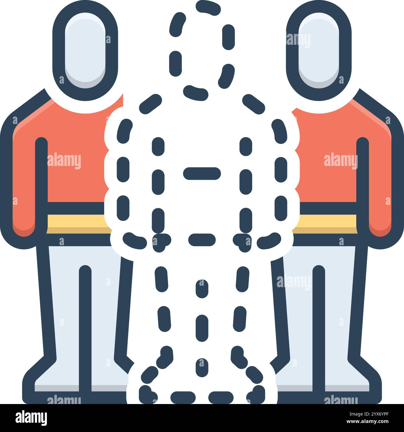 Symbol für „Freund entfernen, trennen“ Stock Vektor