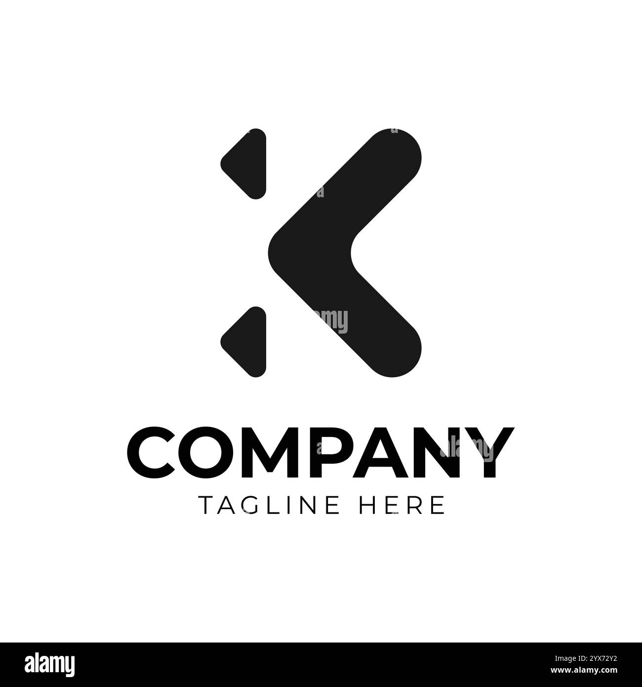 Buchstabe K logo Icon Design template Elemente Stock Vektor