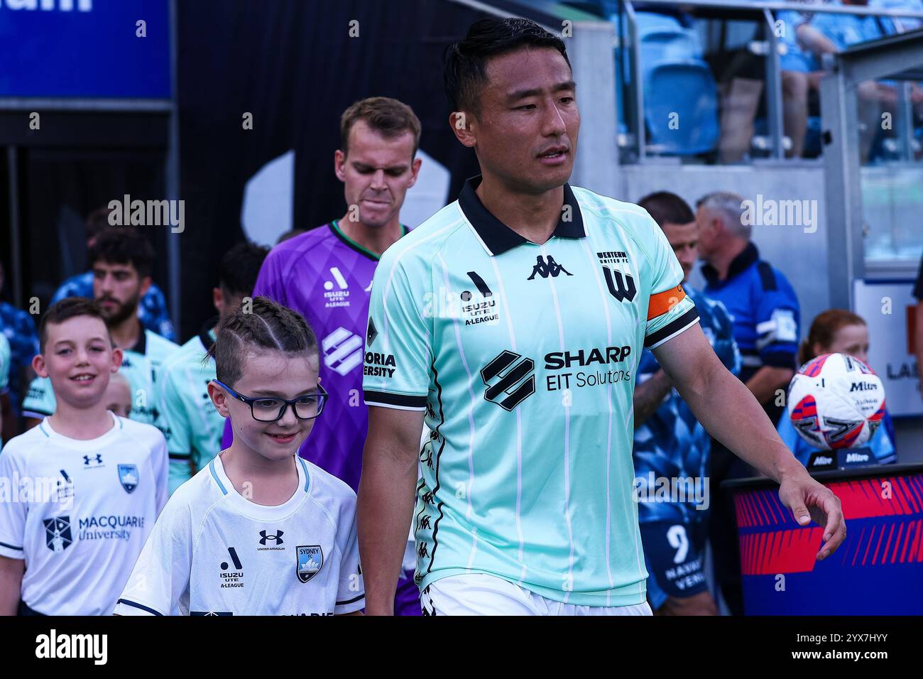 Dezember 2024; Allianz Stadium, Sydney, NSW, Australien: A-League Football, Sydney FC gegen Western United; Tomoki Imai von Western United tritt ins Feld Stockfoto