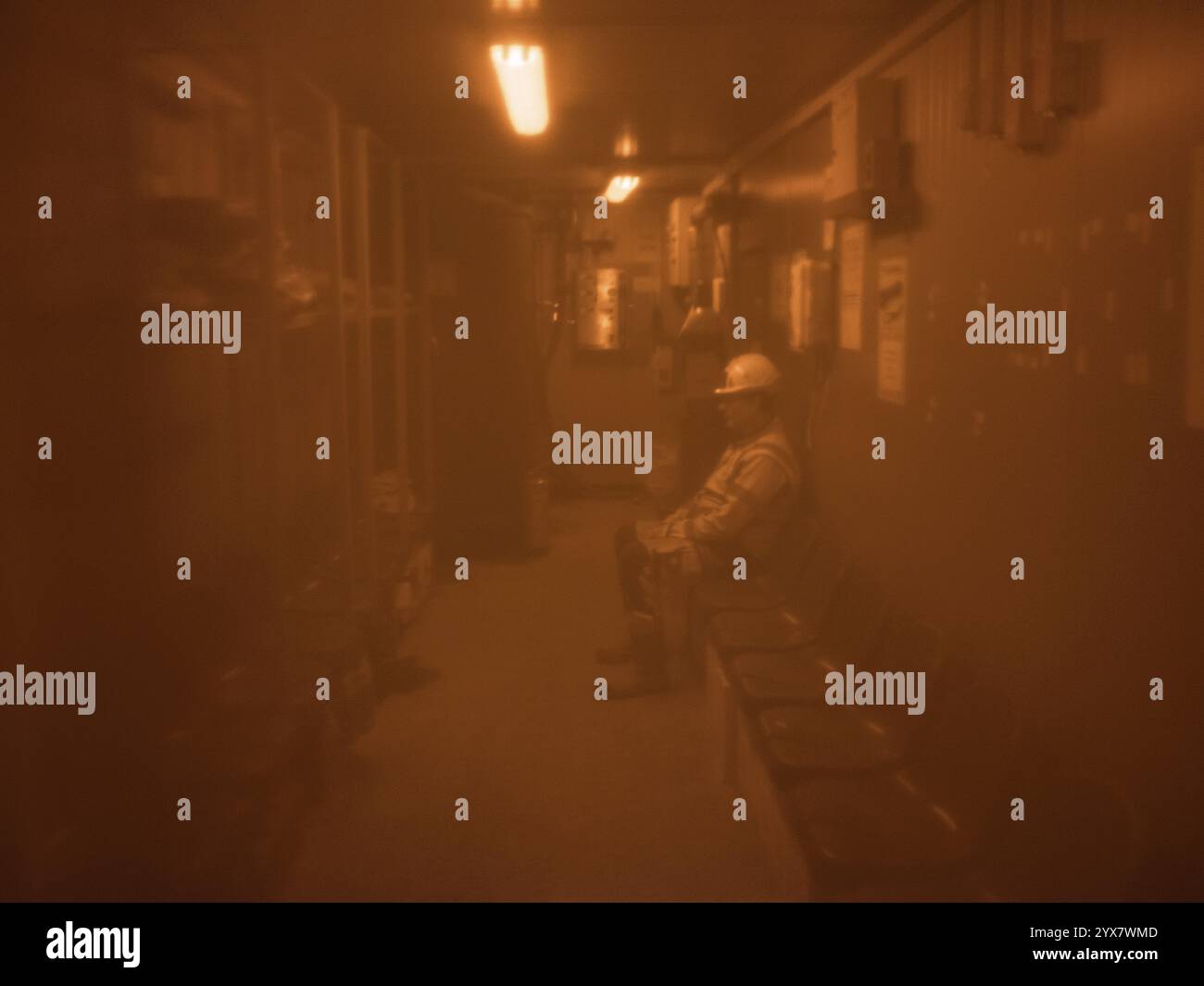 Rettungsraum auf Baugrundstück H53, Brenner Basistunnel, Tirol, Österreich, Europa Stockfoto