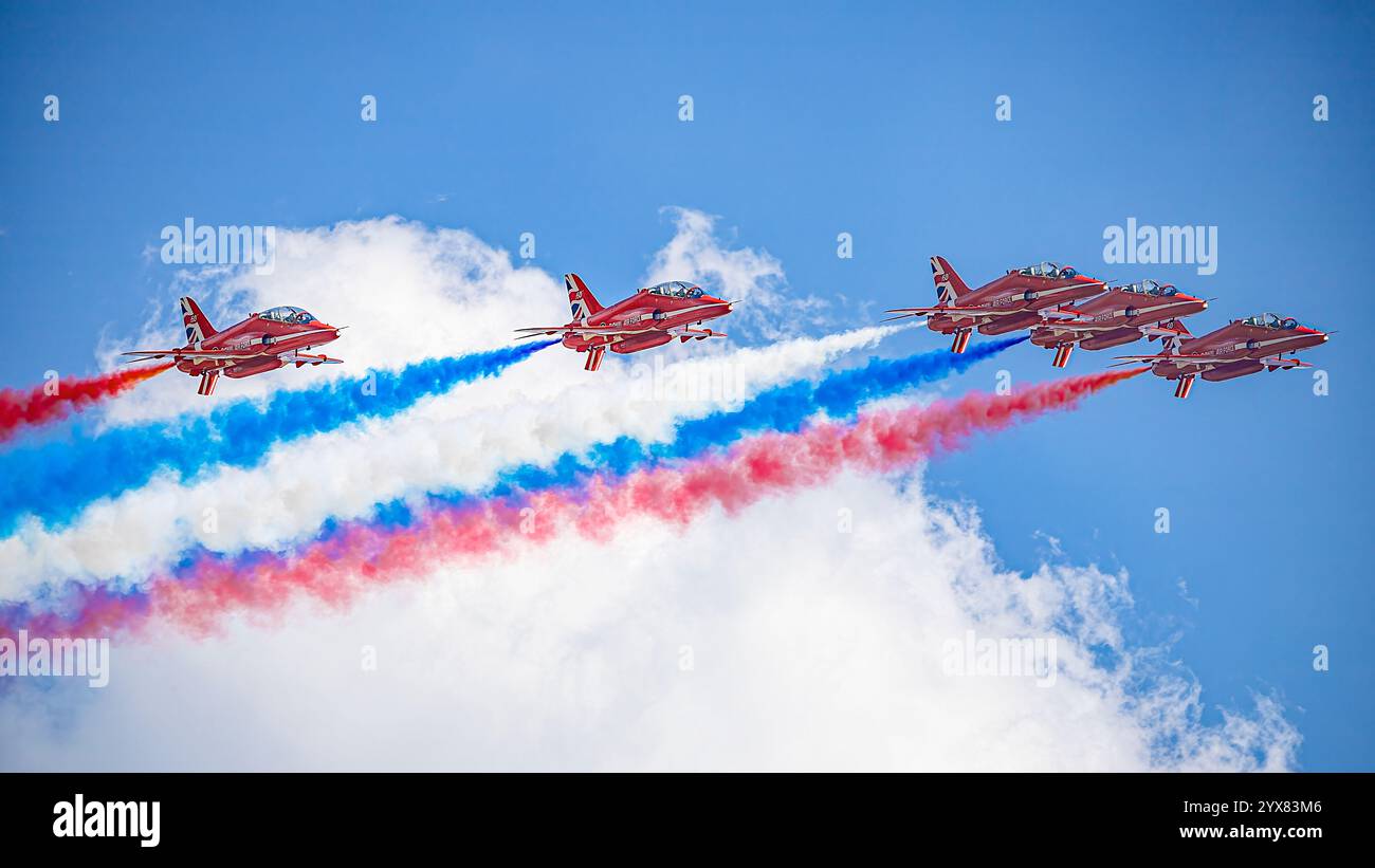 Rote Pfeile Stockfoto