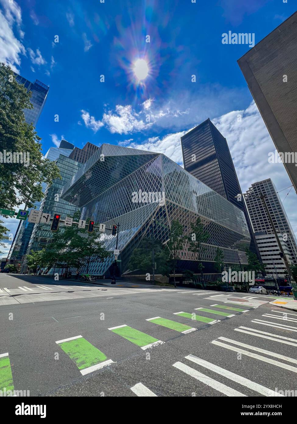 Seattle, Washington - Smartphone-aufgenommenes Stockfoto