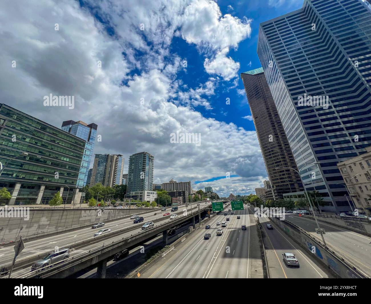 Seattle, Washington - Smartphone-aufgenommenes Stockfoto