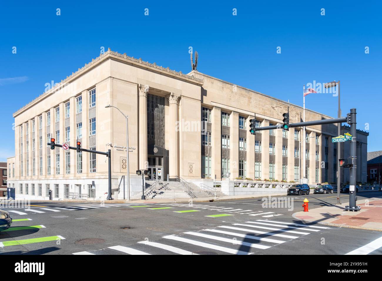 Hartford, CT, USA – 8. November 2023: William R. Cotter Federal Building in Hartford, Connecticut, USA Stockfoto