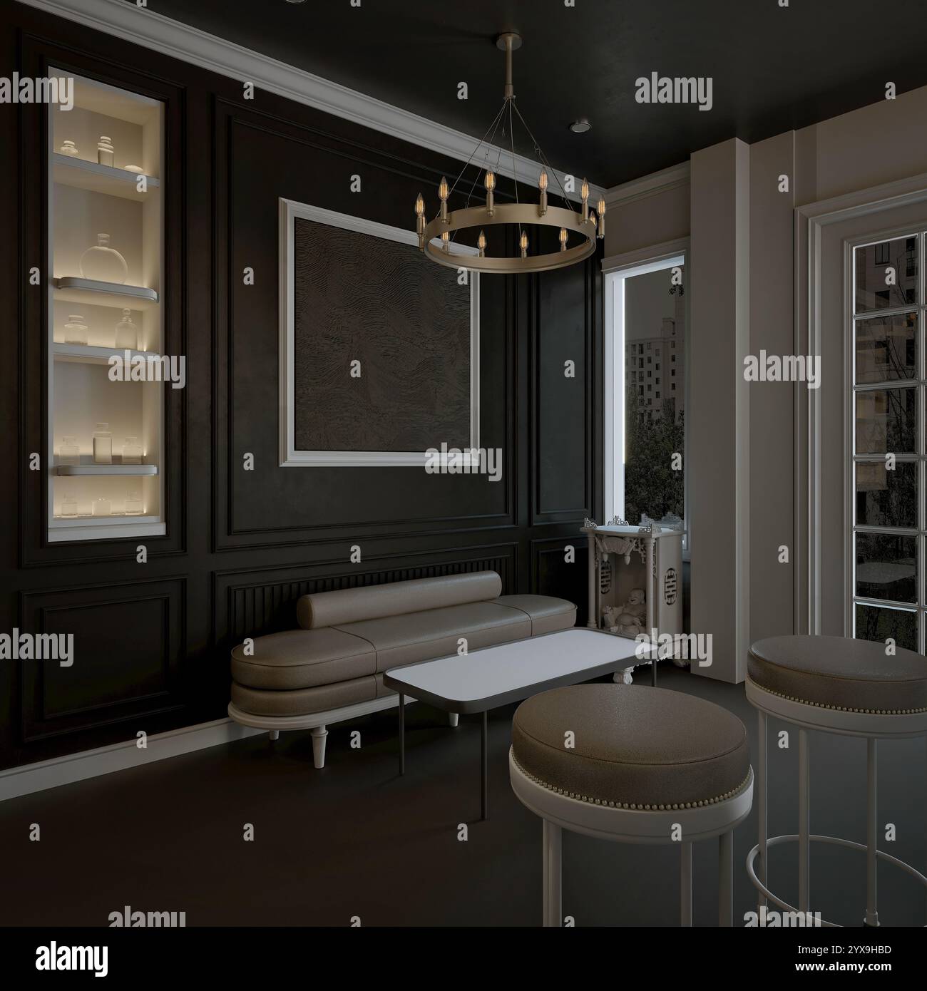 3D-Rendering des Parfümgeschäfts Stockfoto