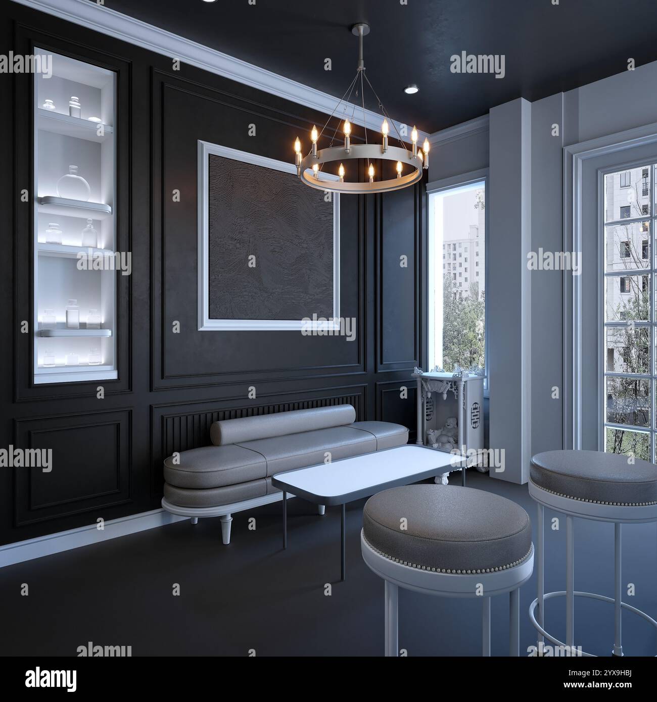 3D-Rendering des Parfümgeschäfts Stockfoto