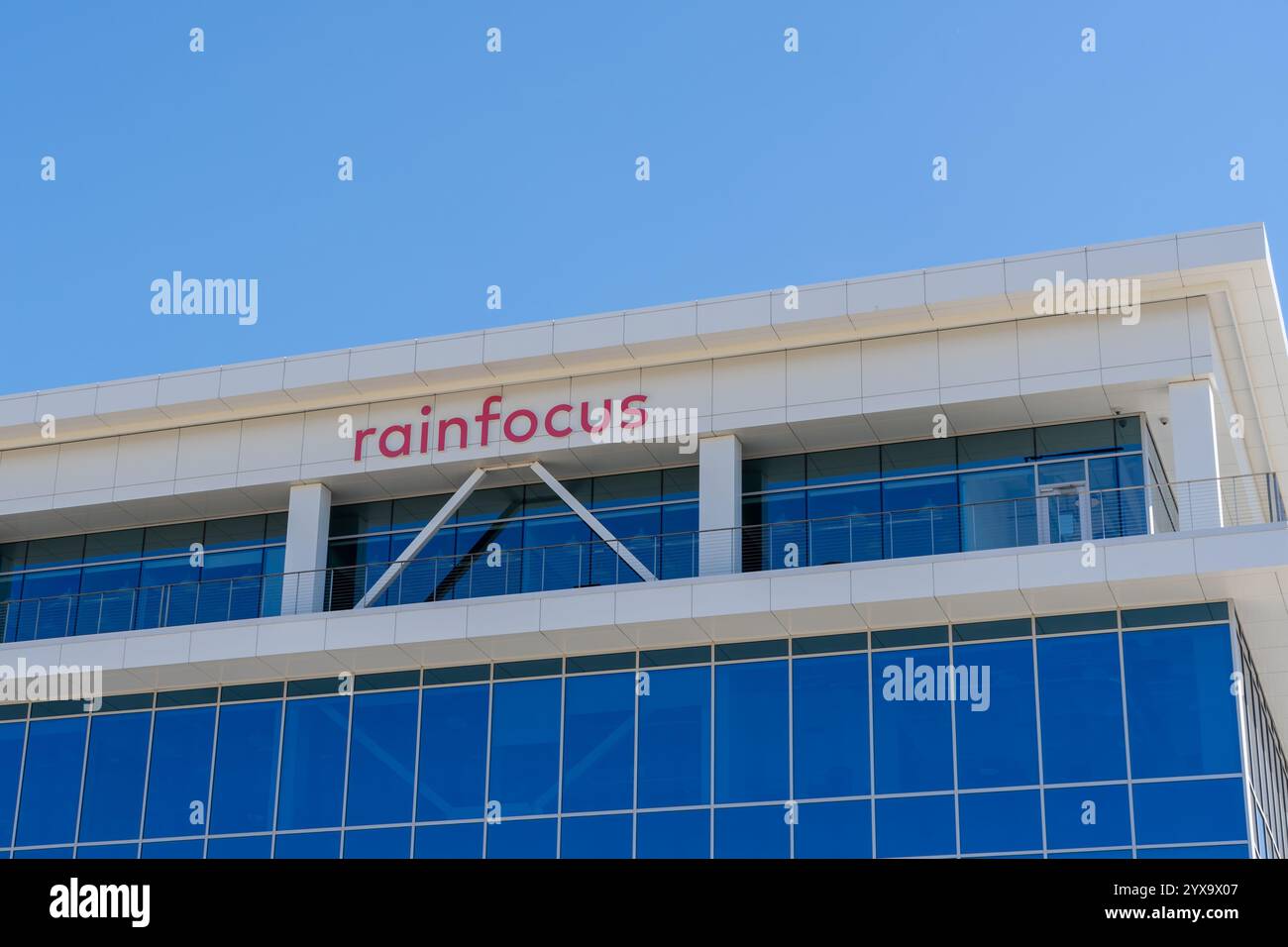 RainFocus, ein Softwareunternehmen, Büro in Lehi, UT, USA. Stockfoto