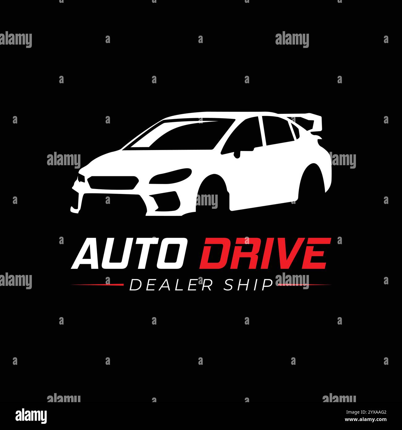 Car Garage Premium Konzept Logo Design Stock Vektor