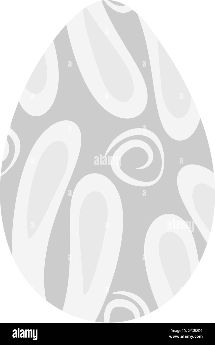 Handgezeichneter, mit Ostereiern verzierter, handgezeichneter Schriftzug mit Oster- und Hasenohren in trendigem Blau, Rosa und weiß. Isolierte Vektor-Illustrationskarten, Poster, Banner, Faltblatt, Preisschild, Etikett, Broschüre oder Web-Werbeaktion Stock Vektor