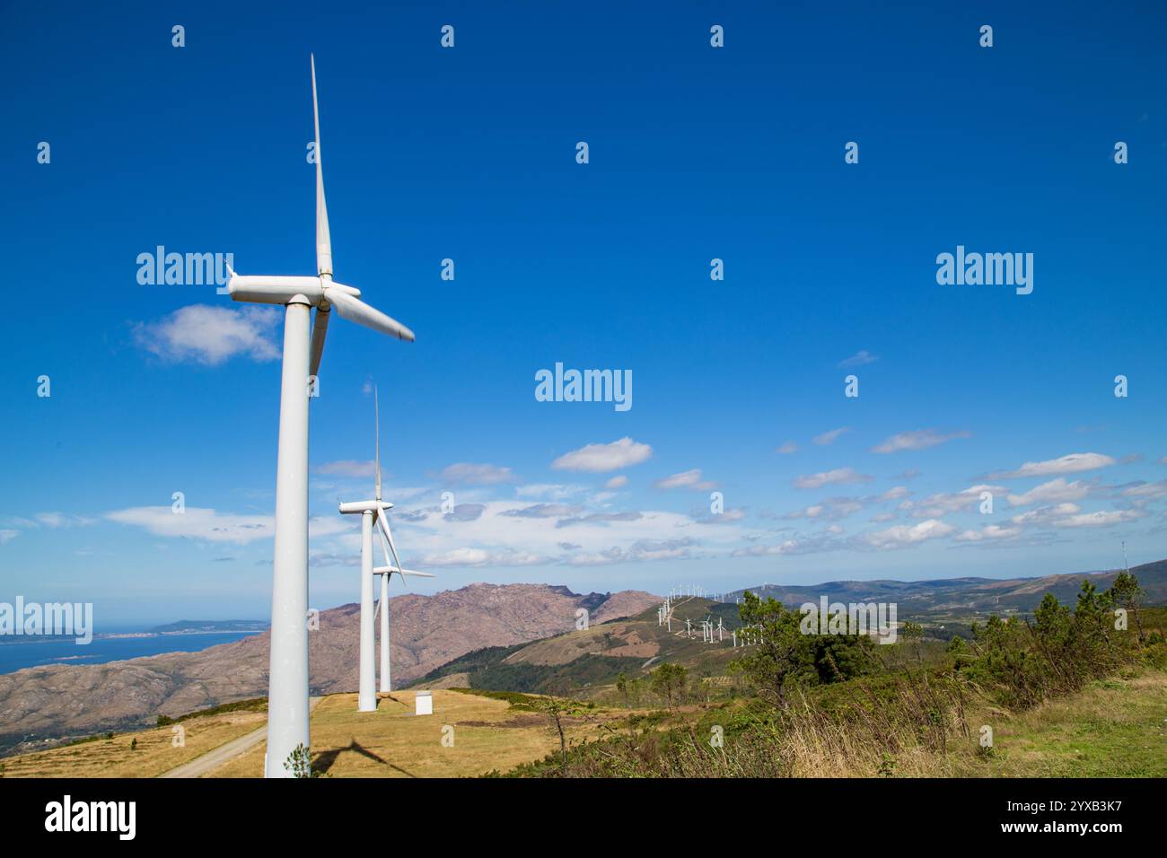 Windkraft, Alternative zum Klimawandel Stockfoto