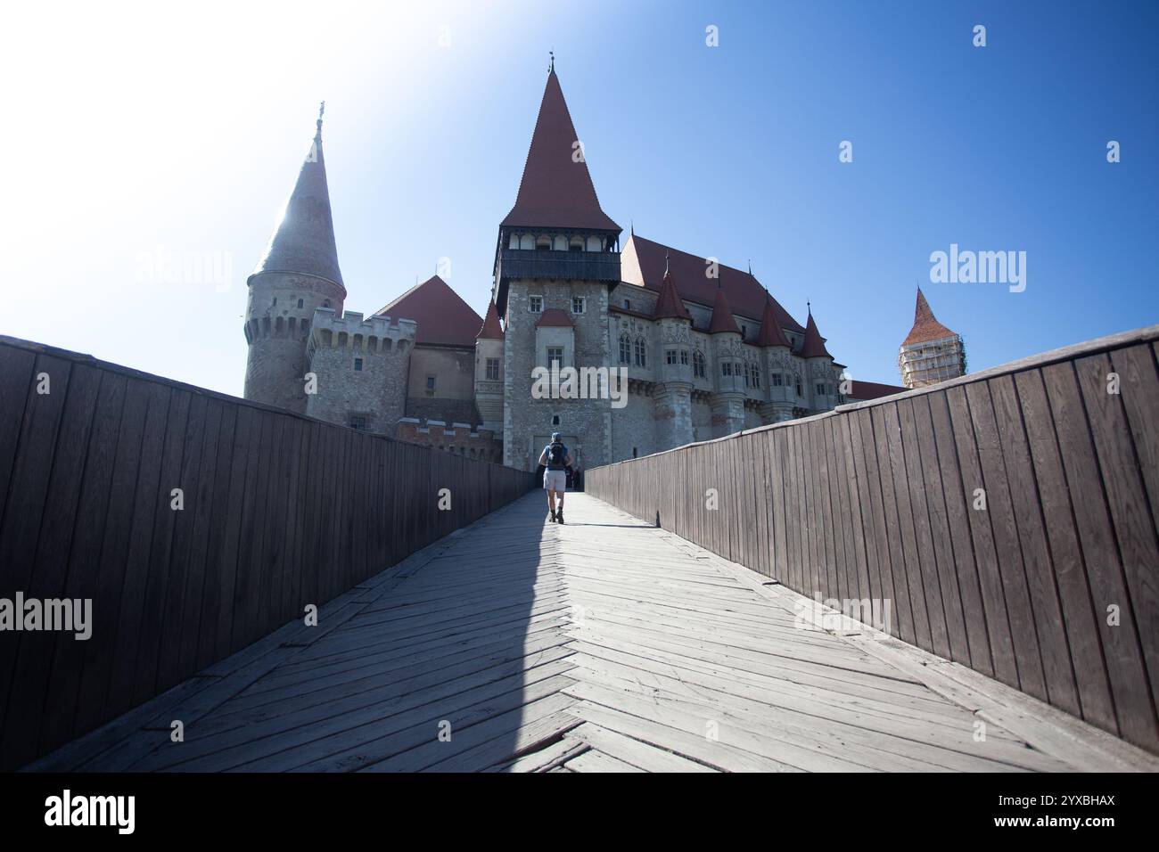 Corvins' Schloss in Hunedoara, Romenia Stockfoto