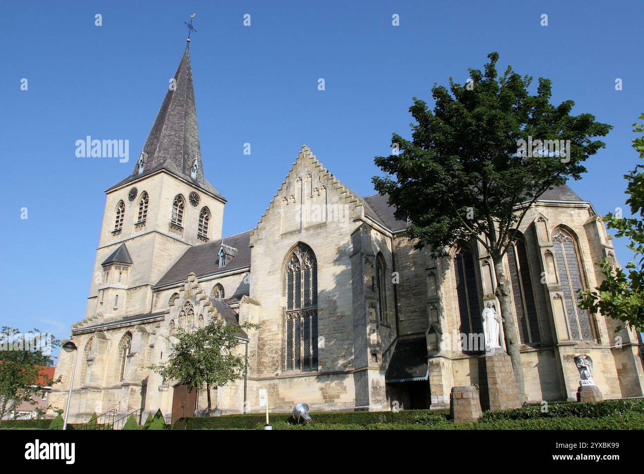 Kirche Saint Gertrude in Gruitrode, Meeuwen-Gruitrode, Limburg, Belgien Stockfoto