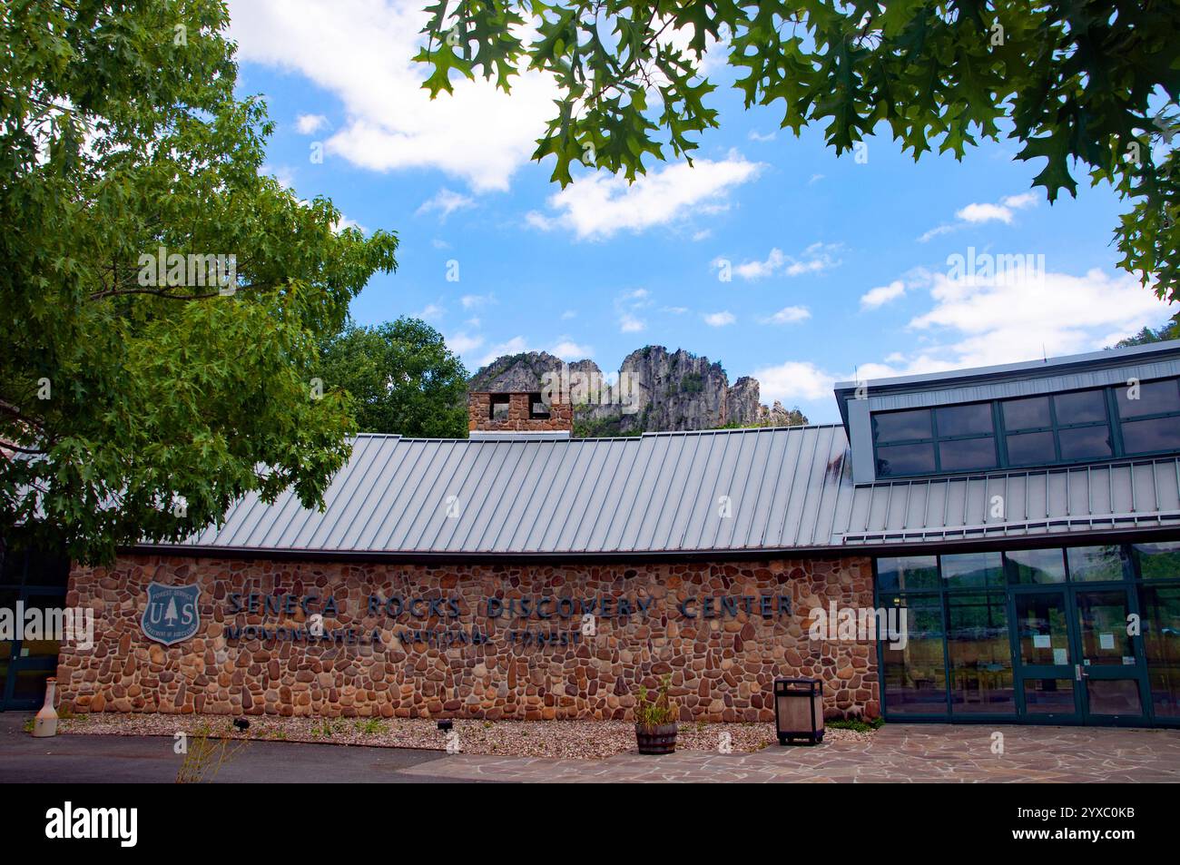 Seneca Rocks Discovery Center West Virginia Stockfoto