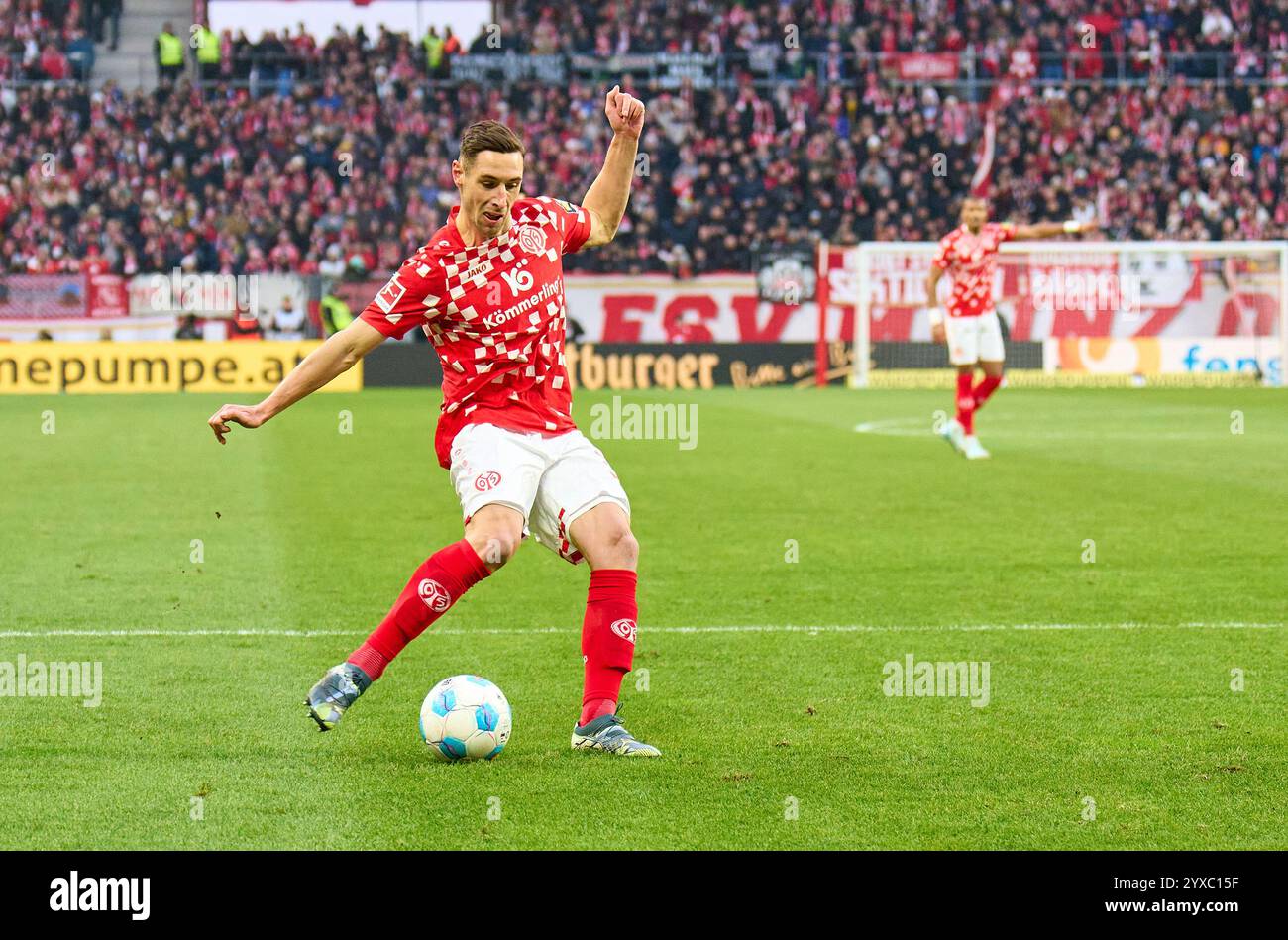 Dominik Kohr, MZ 31 im Spiel FSV MAINZ 05 – FC BAYERN MÜNCHEN 2-1 am 14. Dezember 2024 in Mainz. Saison 2024/2025, 1.Bundesliga, FCB, München, Spieltag 14, 14.Spieltag Fotograf: Peter Schatz - DFL-VORSCHRIFTEN VERBIETEN JEDE VERWENDUNG VON FOTOGRAFIEN als BILDSEQUENZEN und/oder QUASI-VIDEO - Stockfoto