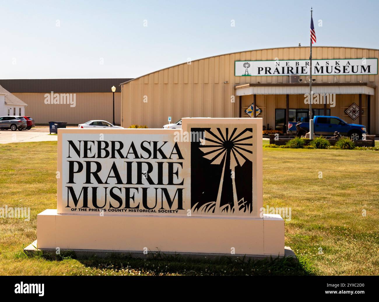 Holdrege, Nebraska - Das Nebraska Prairie Museum. Stockfoto