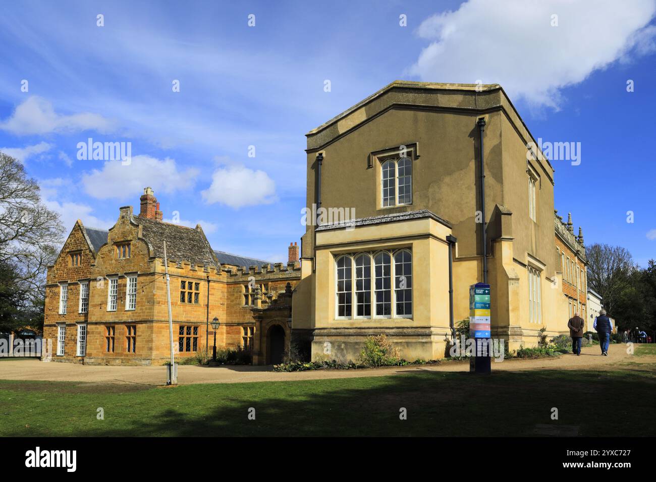 Blick auf Delapre Abbey, Northampton Town, Northamptonshire, England; Großbritannien Stockfoto